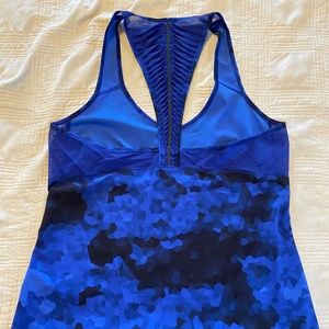 Lululemon l Blue & Black Racerback Tank